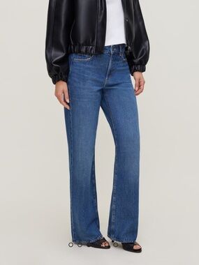 Medium Wash Heidi Wide-Leg Jeans